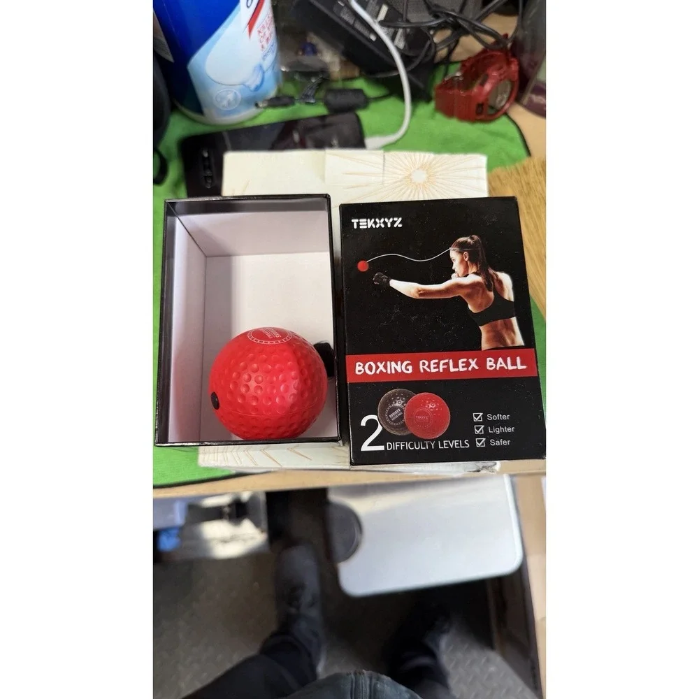 TEKKYZ Boxing Reflex Ball Training Set Headband Reaction Speed Trainer